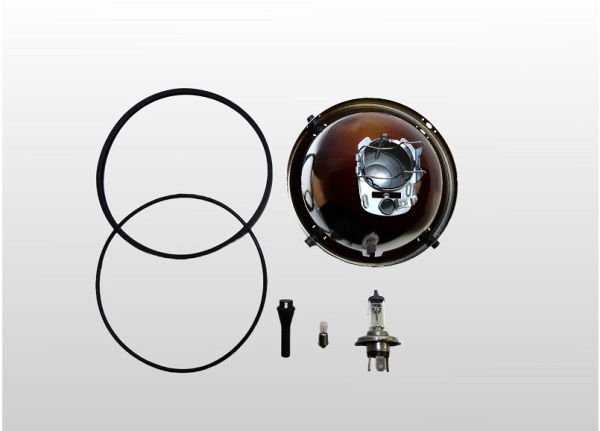 European headlight VW Bus T1  ref no. 111941039(Hella) SET new seals reflector Bus T1